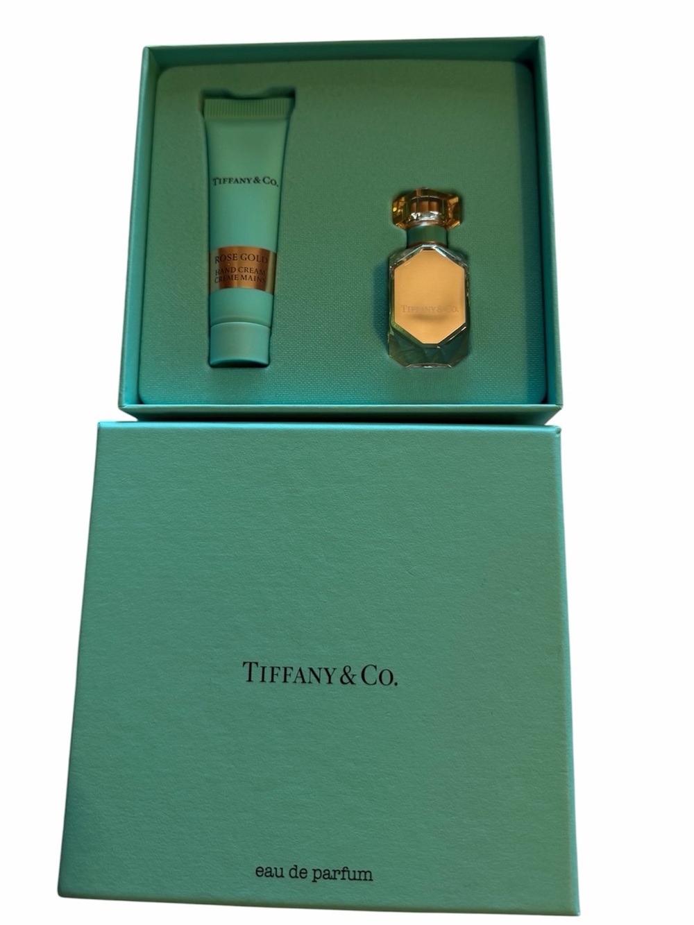 Tiffany & Co. Mini Perfume and Hand Cream Set - Tiffany Blue & Rose Gold - Picture 2 of 4